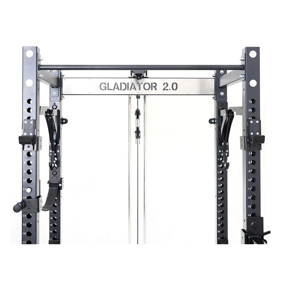 GladiatorFit Station rack / cage à squat musculation pro en acier  GL-7640344757548