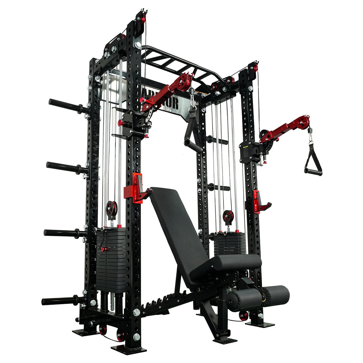 Warrior 2.0 Cable Crossover Pulley Power Rack Gym System – Warrior