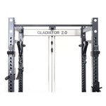 Warrior Gladiator 2.0 Pro Power Rack All-in-One Gym Cage with Lat Pull/Low Row