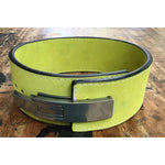 Warrior 4" Lever Power Weightlifting Belt (10mm) - Lime Green