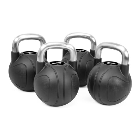 Warrior Rubber-Coated Kettlebell Chrome Handle
