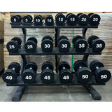 Warrior 12-Sided Urethane Dumbbells (5-50lb)