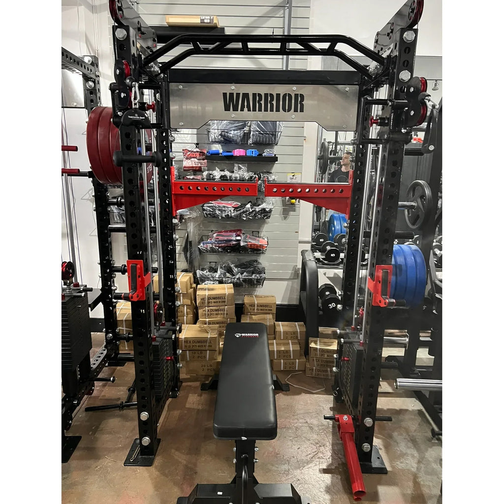 Warrior 2.0 Cable Crossover Pulley Power Rack Gym System – Warrior ...