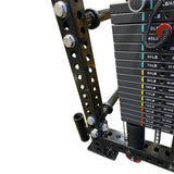 Warrior 3.5 Cable Crossover Pulley Power Rack Gym System w/ Lat Pulldown (Optional Smith Attachment)