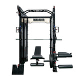 Warrior 3.5 Cable Crossover Pulley Power Rack Gym System w/ Lat Pulldown (Optional Smith Attachment)