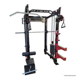 Warrior 3.5 Cable Crossover Pulley Power Rack Gym System w/ Lat Pulldown (Optional Smith Attachment)