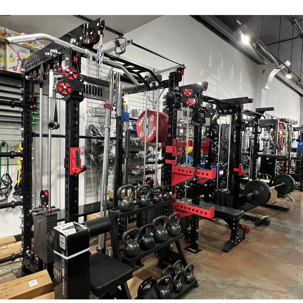 Warrior Cable Crossover Pulley Power Rack Gym System – Warrior