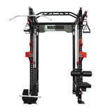 Warrior 3.5 Cable Crossover Pulley Power Rack Gym System w/ Lat Pulldown (Optional Smith Attachment)