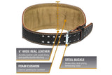 Warrior Padded Leather Weightlifting Belt