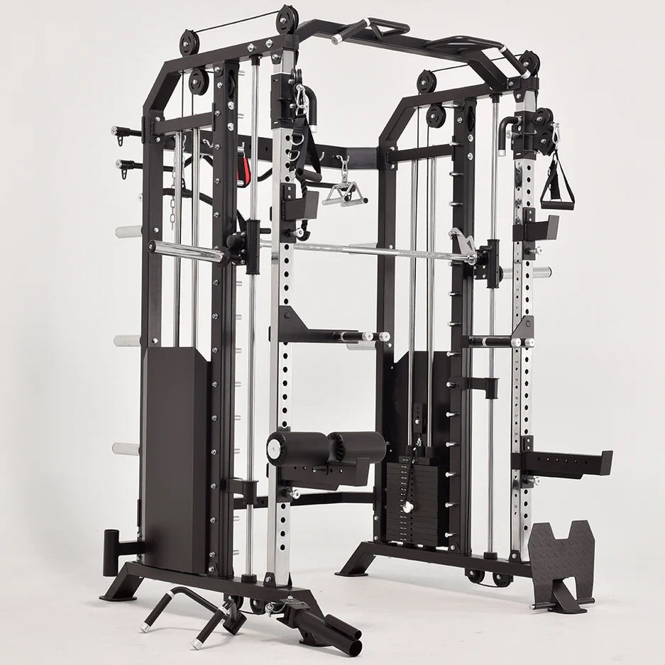 Warrior 801 Power Rack Cable Pulley Home Gym w/ Smith Rack – Warrior ...