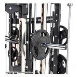 Warrior 801 Power Rack Cable Pulley Home Gym w/ Smith Rack