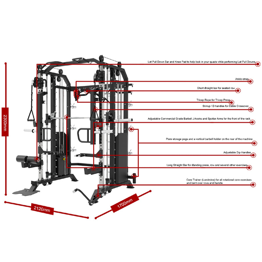 warrior secure wall-mounted rope rack – 360 fitness... Warrior 801 Power Rack Cable Pulley Home Gym w/ Smith Rack – Warrior ...