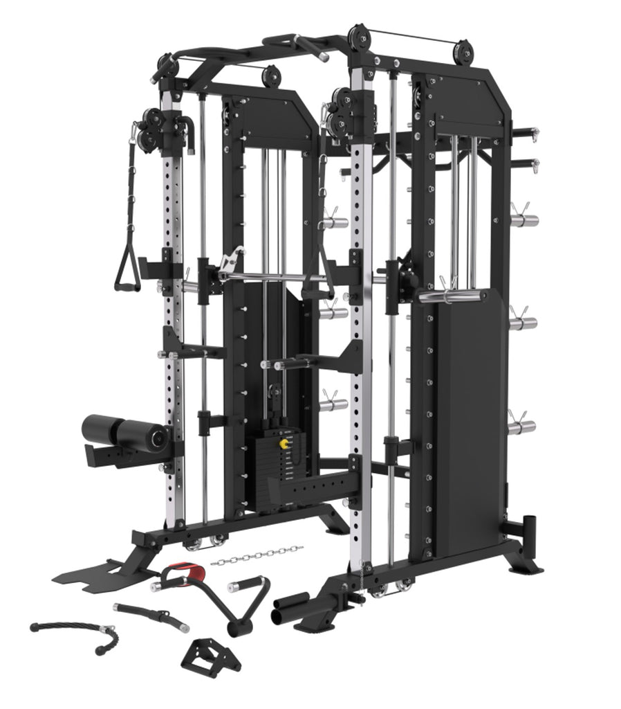 Warrior 801 Power Rack Cable Pulley Home Gym w/ Smith Rack – Warrior ...