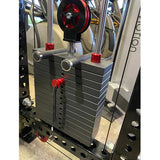 Warrior 3.0 Cable Crossover Pulley Power Rack Gym System w/ Lat Pulldown