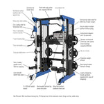 Warrior Cable Pulley Gym w/ Smith Rack