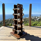 Warrior Luxury Wood | Stainless Steel Dumbbell Set (2.5-12lbs)