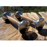 Warrior Luxury Wood | Stainless Steel Dumbbell Set (2.5-12lbs)