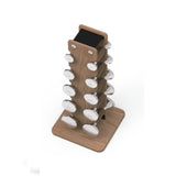 Warrior Luxury Wood | Stainless Steel Dumbbell Set (2.5-12lbs)