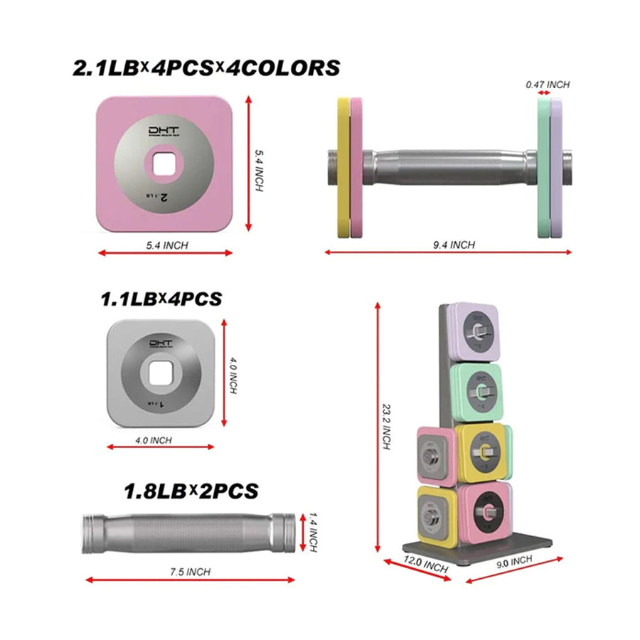 D2eef2 Color Warrior D22.5 Color Adjustable Dumbbells – Warrior Strength Equipment