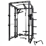 Warrior Freestanding Folding Cable Pulley Power Rack Cage