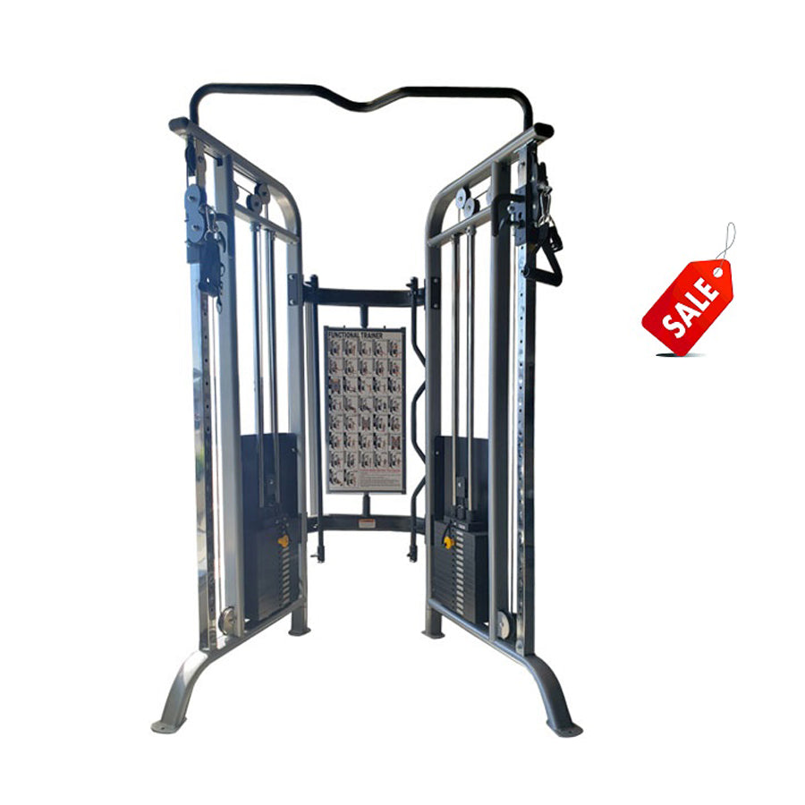 Warrior FT500 Functional Trainer Cable Pulley Crossover Home Gym