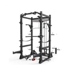 Warrior Gladiator 2.0 Pro Power Rack All-in-One Gym Cage with Lat Pull/Low Row