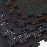 Warrior Interlocking Rubber Gym Flooring Tiles - Speckled