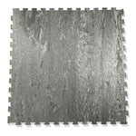 Warrior Marble Interlocking Gym Tile Flooring - Cloud Grey