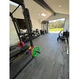 Warrior Marble Interlocking Gym Tile Flooring - Gunmetal Grey