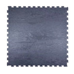 Warrior Marble Interlocking Gym Tile Flooring - Gunmetal Grey