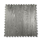 Warrior Marble Interlocking Gym Tile Flooring - Smoke Grey