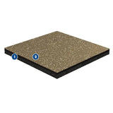 Warrior Mulitlayer Interlocking Rubber Gym Flooring Tiles