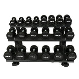 Warrior Pro-Style Urethane Dumbbell Set (5-50lb)