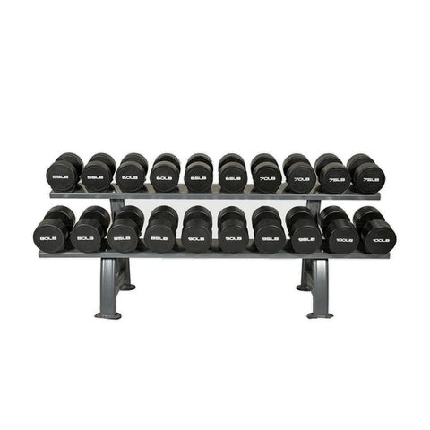 thumbnail interactive-video image 1 of METIS Hex Dumbbell Set - Rubber Coated Free Weights For Home & Gym, Multiple Sizes Available 1 of 12
