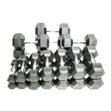 Warrior Rubber Hex Dumbbell Sets (5-50lbs & Up)