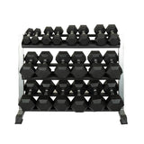 Warrior Rubber Hex Dumbbell Sets (5-50lbs & Up)