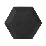 Warrior Rubber Hex Dumbbell Set w/ Rack (5-50lbs)