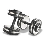 Warrior Rubber-Rim Chrome Fixed Dumbbells