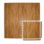 Warrior Wood Grain Interlocking Gym Flooring Tiles