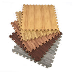 Warrior Wood Grain Interlocking Gym Flooring Tiles