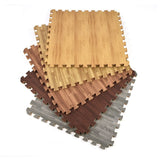 Warrior Wood Grain Interlocking Gym Flooring Tiles